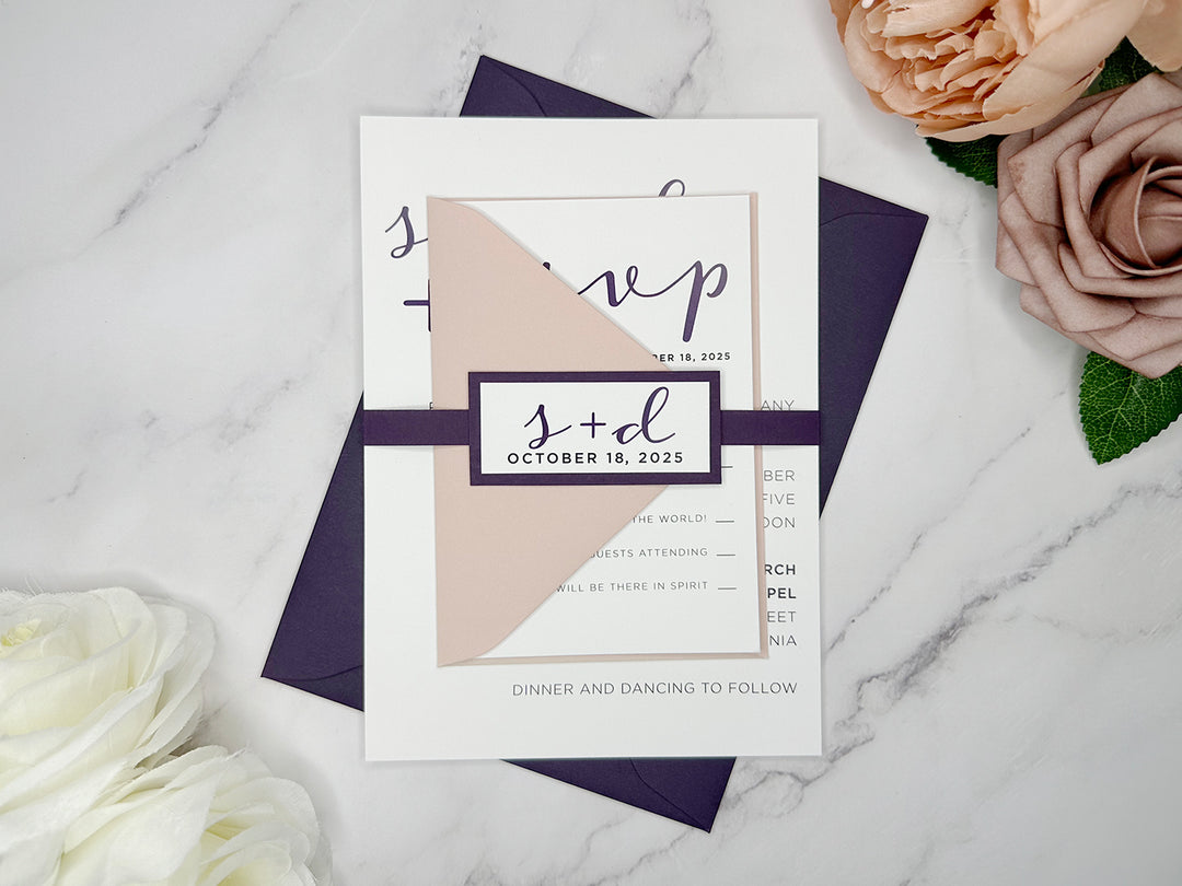 Susie - Basic Wedding Invitation Suite Sample