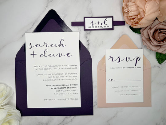 Susie - Basic Wedding Invitation Suite Sample