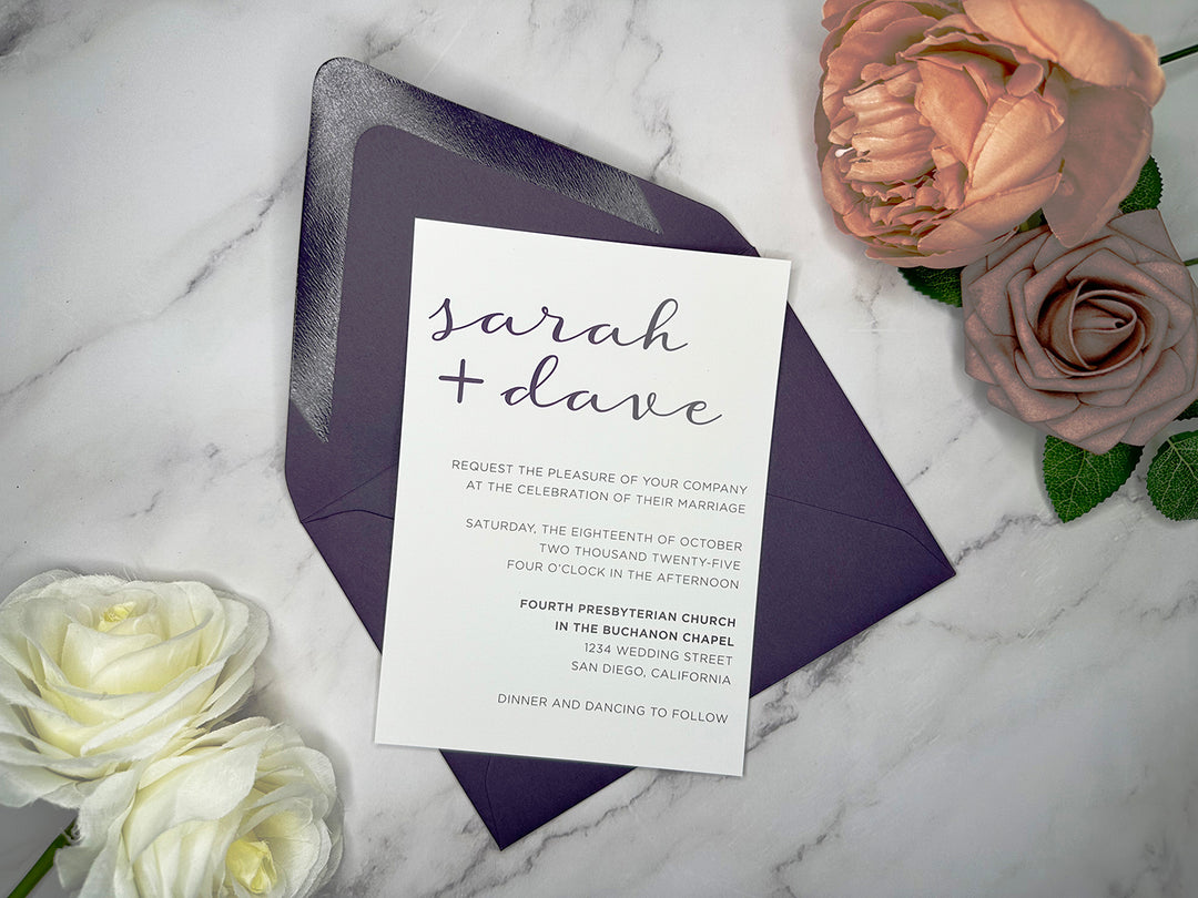 Susie - Basic Wedding Invitation Suite Sample