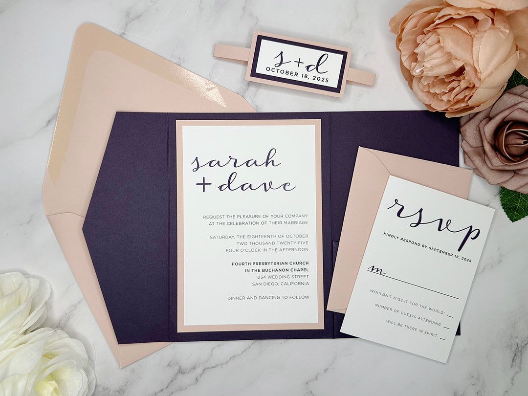 Susie - Premium Wedding Invitation Suite Sample