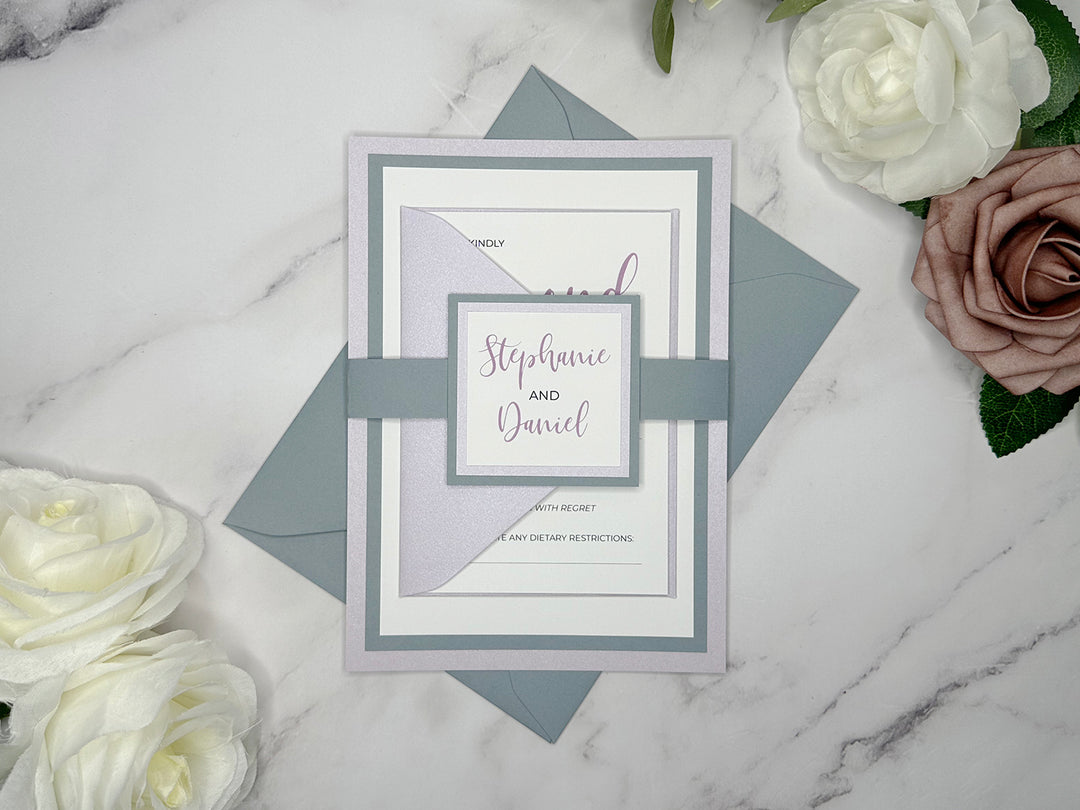 Zoey - Classic Wedding Invitation Suite Sample