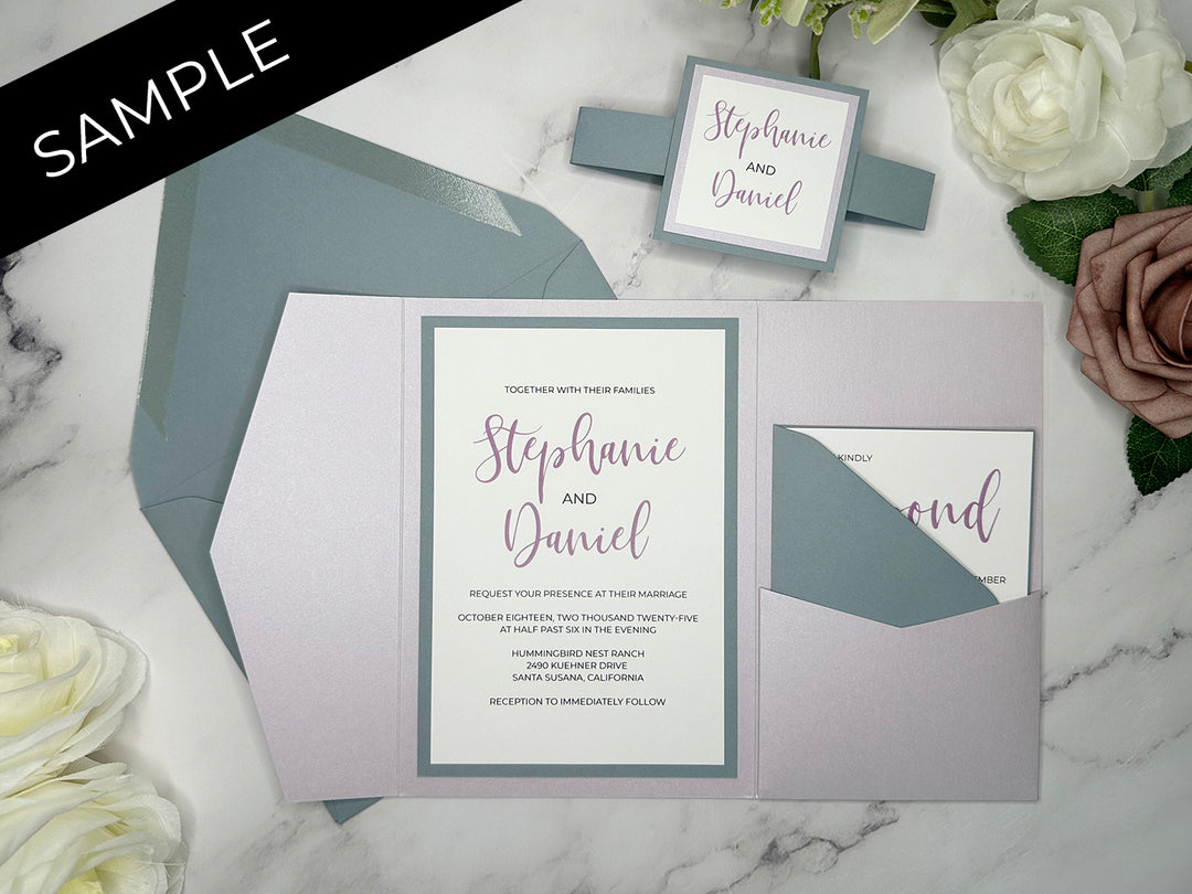 Zoey - Premium Wedding Invitation Suite Sample