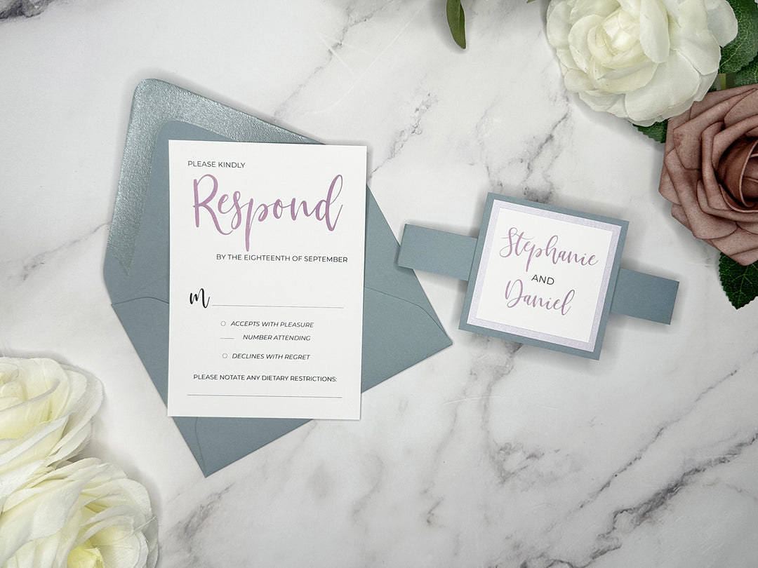 Zoey - Premium Wedding Invitation Suite Sample