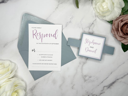 Zoey - Premium Wedding Invitation Suite Sample